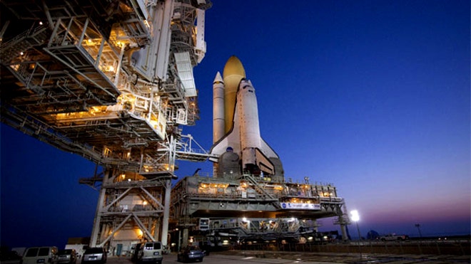 Atlantis on launch pad